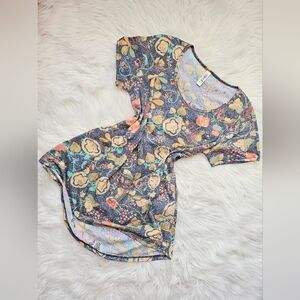 Lularoe Floral Print Classic T Shirt